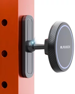 Magnetic Gym Phone Mount for MagSafe Accessories  Dual Magnet Stand for iPhone and Android compatible with MagSafe Phone Stand with Alloy Base  Gym