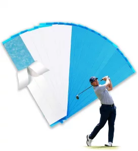 Flying Leaves 20 Pieces Professional Golf Grip Tape, 2 x 10 inches Double-Sided Adhesive Strips for Golf Club Repair, Water-Resistant, Easy to Use, S