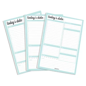 JULIANNE & CO Daily To-Do Undated Tear-Away Planner Notepads - Premium Personal Organizer for Home, Office, Work, School - 50 Pages for Daily Tasks, 