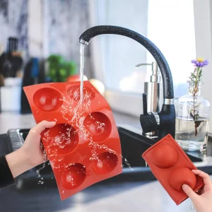 BAKER DEPOT Silicone mould for Hot Chocolate Bomb Dome Mousse desert Cake Decorating Tool Baking DIY Mould Set of 3