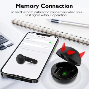 Instiwitt Bluetooth Wireless Earbuds for Young Bluetooth 5.1 Earphones Boys Ear Bud with Cute Charging Case Waterproof Stereo Earphone with Microphon
