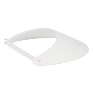Fabric Foam Sun String Visor, White