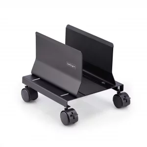 StarTech.com Computer Tower Cart, Rolling Mobile CPU Caddy on Wheels, Max Load 46.3lb/21kg, Adjustable Desktop Case Mount