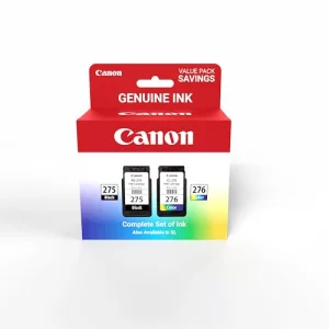 Canon PG-275 XL / CL-276 XL Genuine Ink Value Pack (2 Cartridges), Compatible with TS3520/3522/4722/3720/3722, TR4720