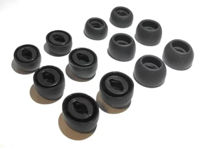 Samsung Galaxy Buds Pro Replacement Earbud Tips Headphones Ear Tips, 6 Pairs Small, Medium and, Large (Black)