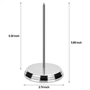 2PCS Receipt Holder Spike, Bill Fork, Check Spindle, Ticket Stabber for Restaurant, Memo Holder Spike