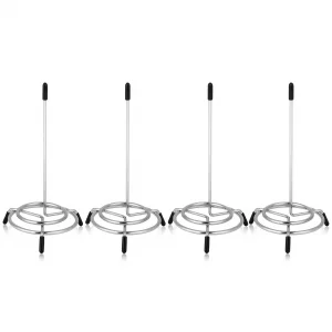 4PCS Check Spindle, Receipt Holder Spike, Stainless Steel Bill Fork, Memo Holder Spike