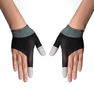 QPOIBSD Mobile Game Gloves, Ultra-Thin Mobile Gaming Gloves?Anti-Sweat Mobile Finger Sleeve Breathable for High-Ranking Players Mobile Game Streamer 