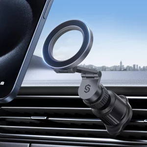 SYNCWIRE for Magsafe Car Mount Vent - Magnetic Phone Holder for Car [3D Long Arm | Flexible Rotation | Strong Magnets] Air Vent Car Phone Mount for i