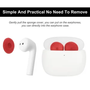 uxcell 100 Pcs Replacement Earbud Tips, Soft Sponge Ear Tips Buds for Diameter 13mm-18mm Earphone Headsets Accessories, Foam Cushions Eartips Headpho