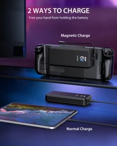 Antank Magnetic Power Bank Compatible with Steam Deck, 20000mAh 45W PD Fast 3.0 Charging Portable Battery Bank, External Battery Pack with Removable 