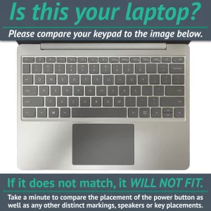 MightySkins Glossy Glitter Skin Compatible with Surface Laptop Go (2020) - Neon Palms | Protective, Durable High-Gloss Glitter Finish | Easy to Apply