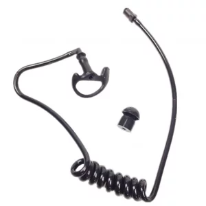 Lsgoodcare Replacement Acoustic Tube with Earbud Compatible for Motorola Kenwood Midland Two Way Radio Replacement Coil Tube Black +2 Way Radio Open 