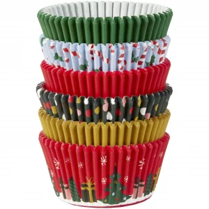Wilton Christmas Assortment Baking Cupcake Cases Cups - 150 pack