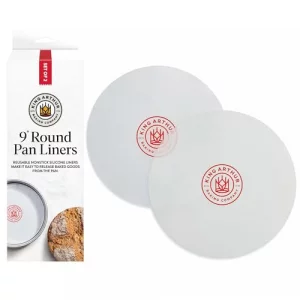 King Arthur Baking Company Round Cake Pan Liners, Reusable Nonstick European-Grade Silicone, 9-Inch, Set of 2