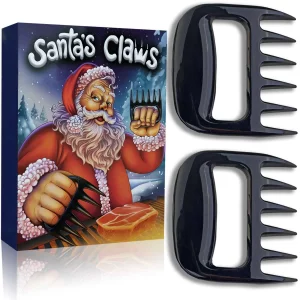 Meat Claws for Shredding. Santa's BBQ Claws. Funny Stocking Stuffers for Men Dads Grillers, Boss Boyfriend Christmas Gift Box. Barbecue Pulled Pork S