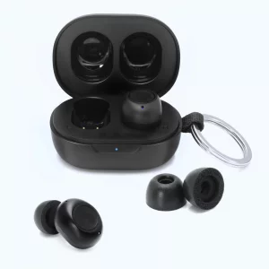 Klowcok Replacement Memory Foam Ear Tips for JLab JBuds Mini Earbuds, Extra Small Eartips, Fit in Charging Case (3 Pairs, S/M/L, Black)