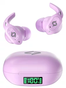 Wireless Headphones Bluetooth Earbuds with Wireless Charging Case 32H Playback LED Display in Ear Earphones Waterproof Ear buds Built in Mic Stereo B