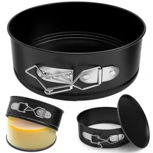 ZeroPone 4 Inch Mini Springform Pan, Non-stick Cheesecake Pan, Spring Form Pans for Baking, Springform Pans with Removable Bottom, Round Cake Pans, S
