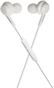 Magnavox MHP4857-WH Ear Buds with Microphone in White | Available in Black & White | Ear Buds Wired with Microphone| Extra Value Comfort Stereo Earbu