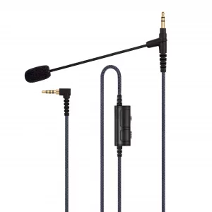 Cable Boom Microphone - Volume Control for PlayStation PS4 or Xbox One Controller, PC, Tablet ,Laptop, Smartphone - Boompro Gaming Mic compatible wit