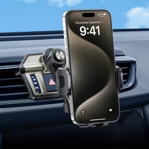 ELOHEI for Nissan Rogue Phone Mount with Custom Base, Car Phone Mount for 2014-2020 Nissan Rogue Accessories, Hands Free Rogue Phone Holder for 4.7-7