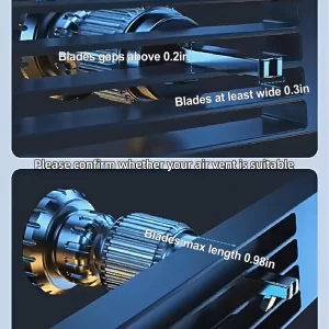 xuenair Car Vent Clip, [Foldable Hook] Aluminum Universal 17mm Ball Joint Clip Compatible for Car Phone Holders, 0.3