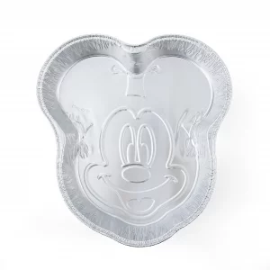 Glad Disney Mickey Mouse and Minnie Mouse Aluminum Cake Pans, Disposable Molded Cake Pans for Themed Birthday, 2 Count