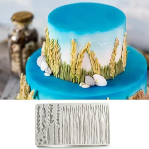 Leaf Silicone Mold Rose Flower Fondant Molds DIY Cake Decorating Tools Sugarcraft Candy Resin Clay Chocolate Gumpaste Moulds (20 * 11.5 * 1.2CM)