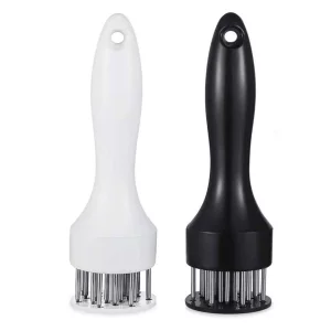 Meat Tenderizer Tool with Ultra Sharp Stainless Steel Needle Blades 2 Pack Meat Tenderizer Tool Profession Kitchen Gadgets Jacquard for Tenderizing a