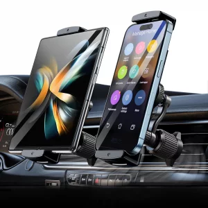 xuenair Z Fold 7 6 5 4 3 2 Car Mount, No Block Vent & Grip Firmly Z Fold 6 Accessories, Broad Compatible for Galaxy Z Fold iPad mini iPhone 16 15 14 