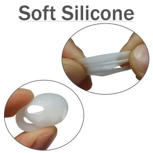 Luckvan Silicone Galaxy Buds 3 Ear Hooks, Earbuds Cover for Samsung Galaxy Buds3 Replacement Ear Tips Galaxy Buds3 Wing Tips, Transparent 3 Pairs