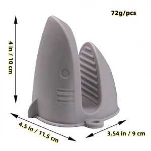 Oven Mitts?Mini Oven Gloves Silicone Heat Resistant Cooking Pinch Mitts Potholder for Air Fryer Kitchen Cooking & Baking (Grey)