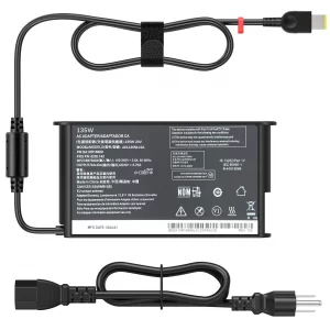VRAVEK 135W Silm Charger Compatible with Lenovo Thinkpad X1 Extreme 20MG 20ME, Ac Power Adapter Compatible with ThinkPad P1 20ME 20V 6.7A ThinkPad X1