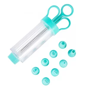 Cupcake Injector/Decorating Icing Set, 9-Piece Set, Stainless Steel Laminating gunCookie gunSqueeze cookie makerCream laminating gunLaminating nozzle