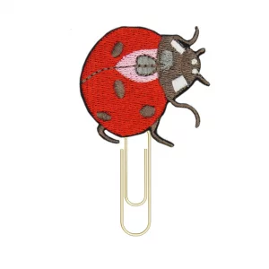 Reeleer Cute Ladybug Insect Golden Planner Paper Clips, Bookmarks, Wedding Planner Accessories, Paperclip, Office Gifts