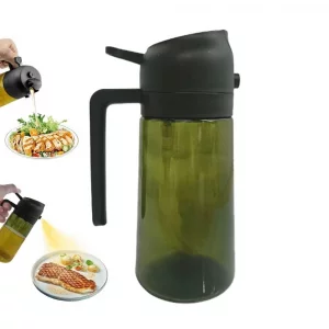 HWHIEUAIK Kitchen Maiden 2 in 1 Oil Dispenser, 2024 New Kitchenmaiden 2 In 1 Oil Sprayer for Cooking?Olive Oil Dispenser Bottle Spray And Pour for Ai
