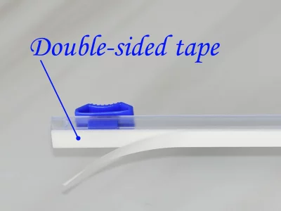 480mm Slide Cutter- 6Pcs Self-Adhesive Two-Way Sliding Cutter, Suitable for 18.5 inches Wide Plastic Wrap, Aluminum foil Paper, Barbecue Paper, Bakin