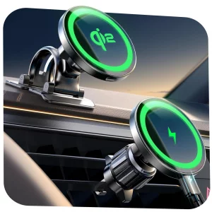 LISEN for Qi2 15W MagSafe Car Mount Charger,Super Fast Magnetic Wireless Car Charger for iPhone 16 Pro Max Accessories?Qi2 Fast Charging MagSafe Char
