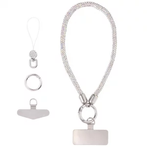 Fancy Beaded Phone Wrist Strap, Anti-Lost Cell Phone Lanyard for iPhone 16 Pro Max And Other Smartphones, Hands-Free Wristlet Rhinestone Bracelet Pho