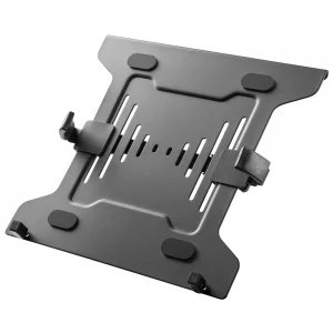 HumanCentric Laptop VESA Mount Tray for Monitor Arms and Stands, Fits 75x75 and 100x100 mm VESA Mount Holes, Fully Secures Laptop with Adjustable Cla