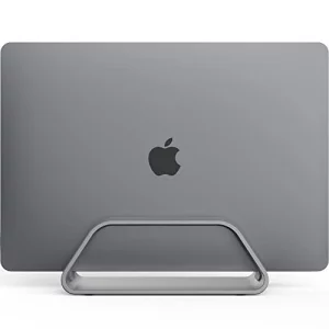 HumanCentric Vertical Laptop Stand Compatible with MacBook Pro and MacBook Air, Holder for Personal Computer Desk Stand, Aluminium, Exchangeable Inse