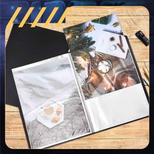 A2 Heavy Duty Binder with Plastic Sleeves 17 x 24 Inch Portfolio Folder ...