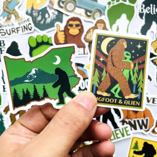 50PCS Bigfoot Believers Quotes Stickers Funny Forest Camping Outdoor ...