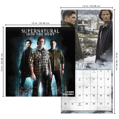 Supernatural Calendar 2026 Deluxe 2026 Supernatural TV Show Wall supernatural-calendar-2026-deluxe-2026-supernatural-tv-show-wall