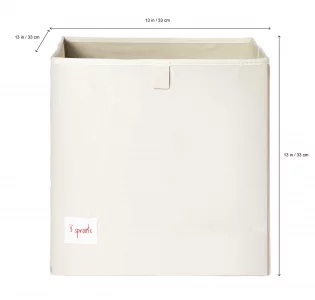 3 Sprouts Toy Storage Organizer: Toy Box Cube Organizer for Playroom, Nursery - Foldable Storage Bin - Fox