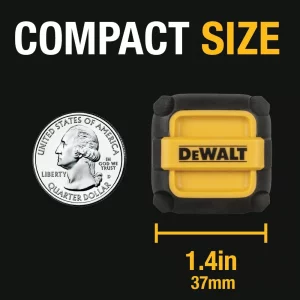 DEWALT Heavy Duty NeverBlock USB Charger, Angled Dual Port 12W Wall Charger Adapter, Foldable Plug, Charging Box Brick, Cube for iPhone 15 14 13 12 1