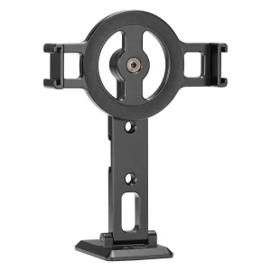 FANAUE Cell Phone Tripod Mount, Magnetic Aluminum Smartphone Stand Adapter with Cold Shoe Arca Swiss QR Base Plate,1/4