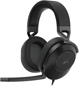 Corsair HS65 Surround Multiplatform Wired Gaming Headset  Dolby Atmos  SonarWorks SoundID  iCUE Compatible  PC, Mac, PS5, PS4, Xbox, Nintendo Swi