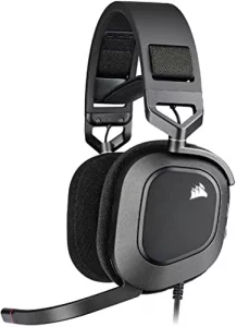 Corsair HS80 RGB USB Premium Gaming Headset with Dolby Audio 7.1 Surround Sound (Broadcast-Grade Omni-Directional Microphone, Memory Foam Earpads, Hi